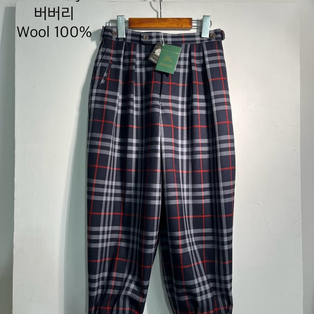 [L] (새상품) burberry 버버리 wool 100% 팬츠