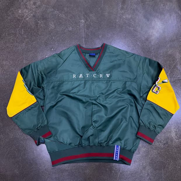 로맨틱크라운 RC 배색 나일론 웜업 티셔츠 L