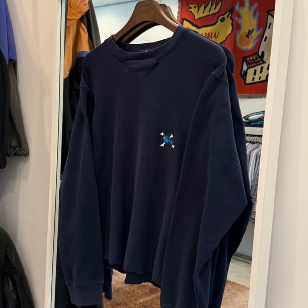 00s Stussy 스투시 크로스본 컷오프 스웻 셔츠