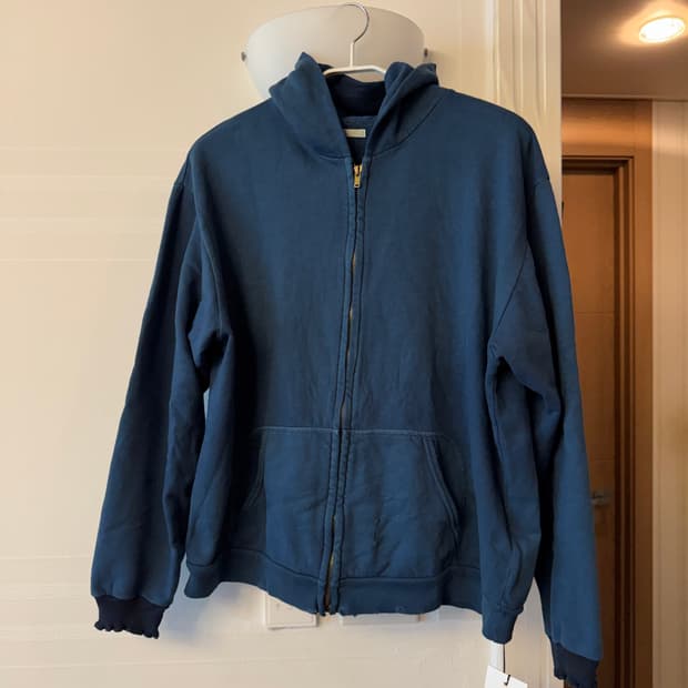 아프레쎄 26SS 라이트스웨트 빈티지 후드집업 블루