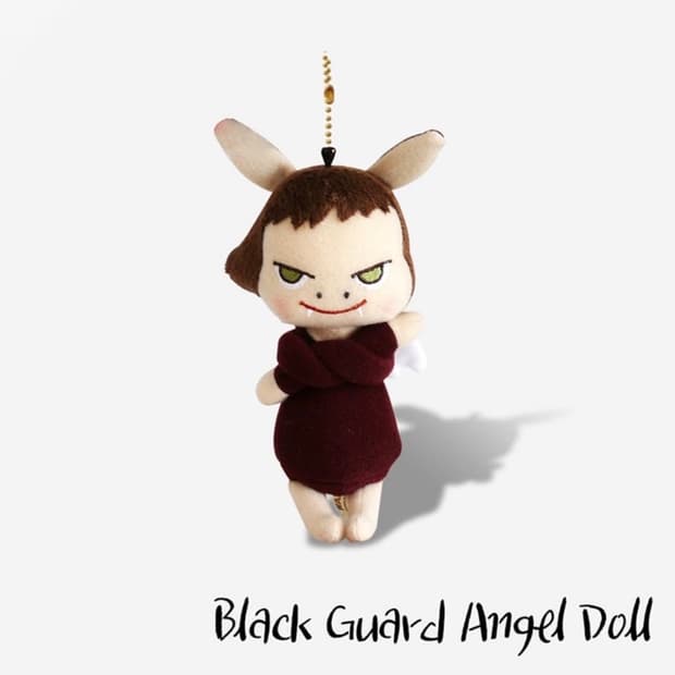 요시토모나라 블랙 엔젤 가드 수호천사 키링 인형