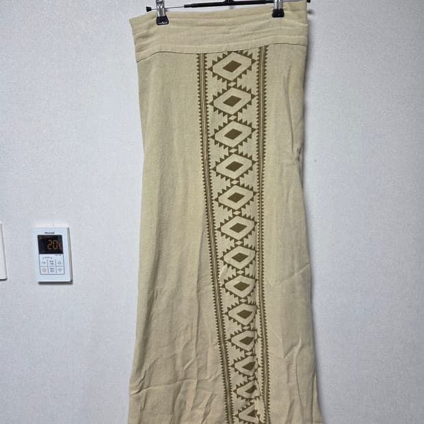 인도네시아 직조 보헤미안 스커트(+손자수 햄프 벨트)