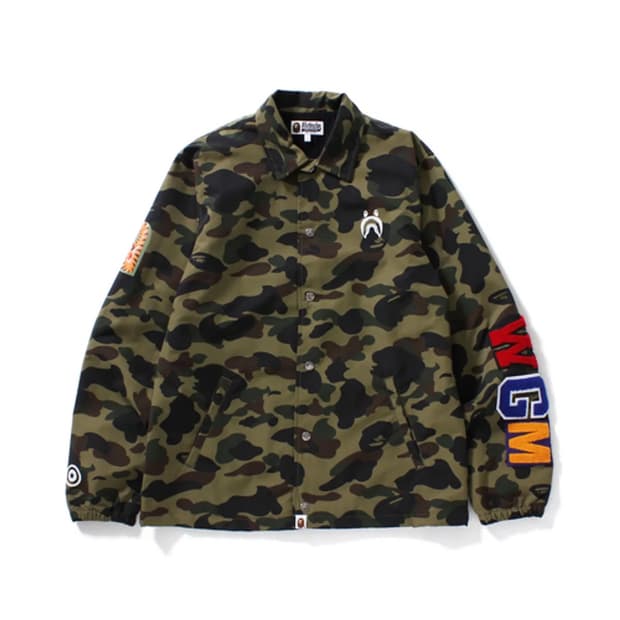 L)베이프 1ST 카모 샤크 코치 자켓