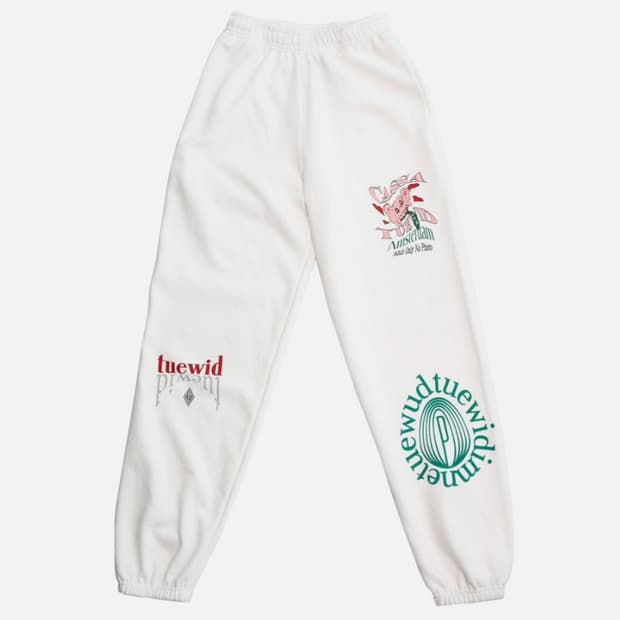TUEWID Blanc Gauze Tattoo Pants