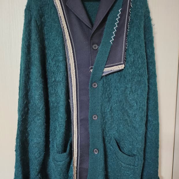 Kolor 패치워크 디자인 브러시드 가디건 5