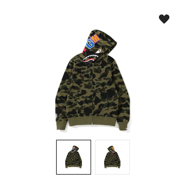 베이프 샤크집업(프린팅)