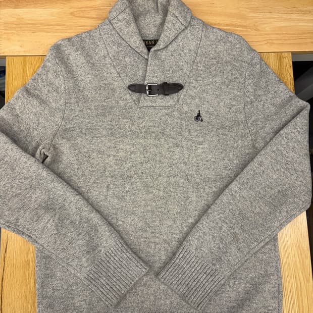 [100]빈폴 남성 그레이 울100니트