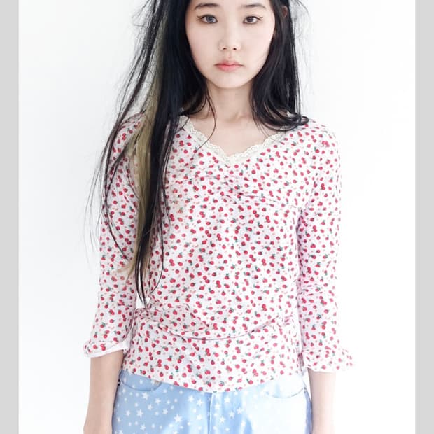 샵 페어리 리틀 스트로베리 레이스 탑