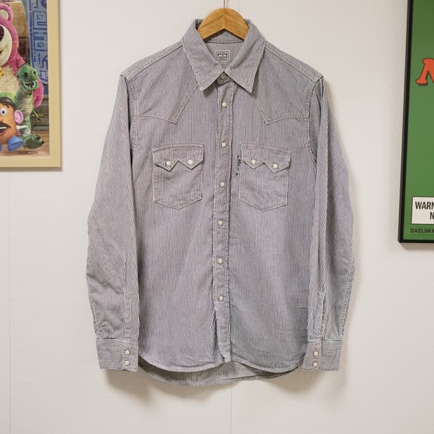 BLUE BLUE 히코리 웨스턴 셔츠