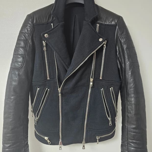 발망 11주년 레더 슬리브 가죽쟈켓(M/95/고가모델)