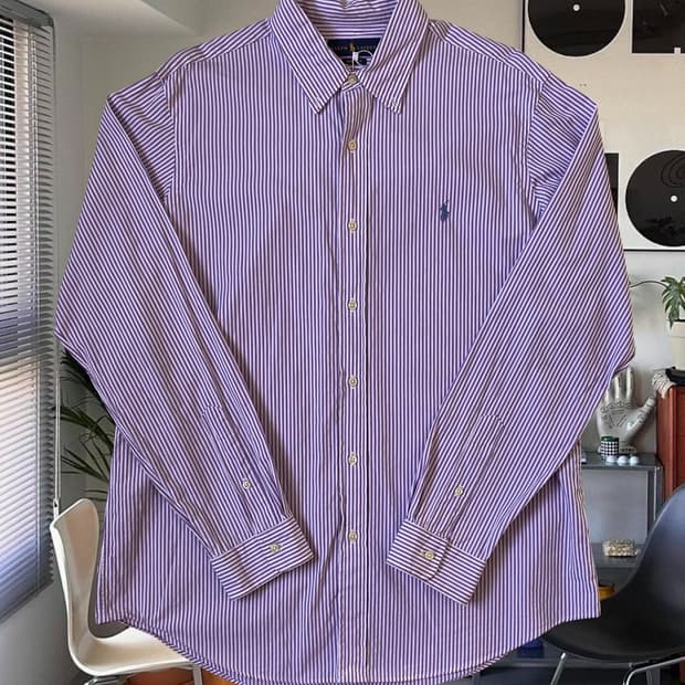 폴로 랄프로렌 스트라이프 셔츠 (Man L) AB1364