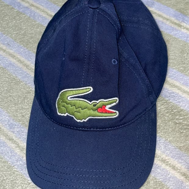 라코스테 네이비 모자