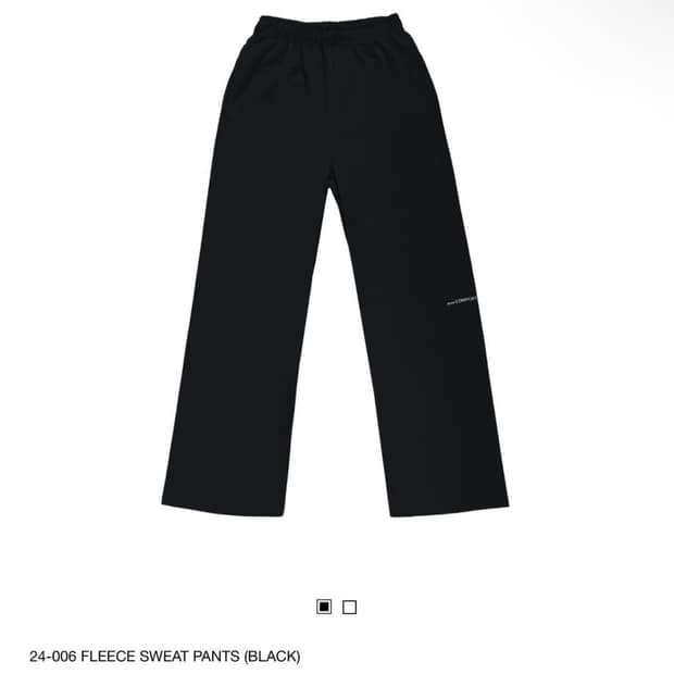 지초이 24-006 플리스 스웨트 팬츠