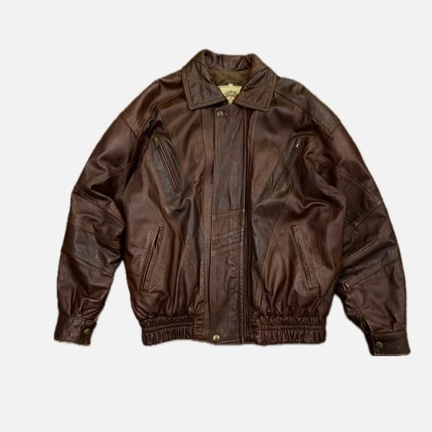 vintage 소가죽 자켓 (Made in italy)