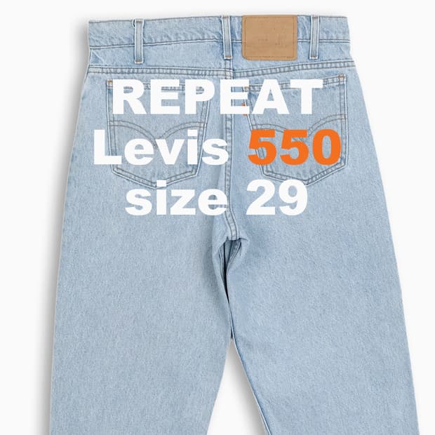 리바이스 550 오렌지탭 연청 90s 29사이즈 OR5503111