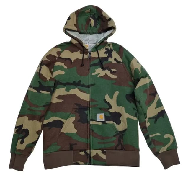 칼하트 카모 후드집업