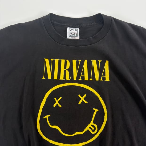 90s nirvana smile 빈티지 너바나 티셔츠