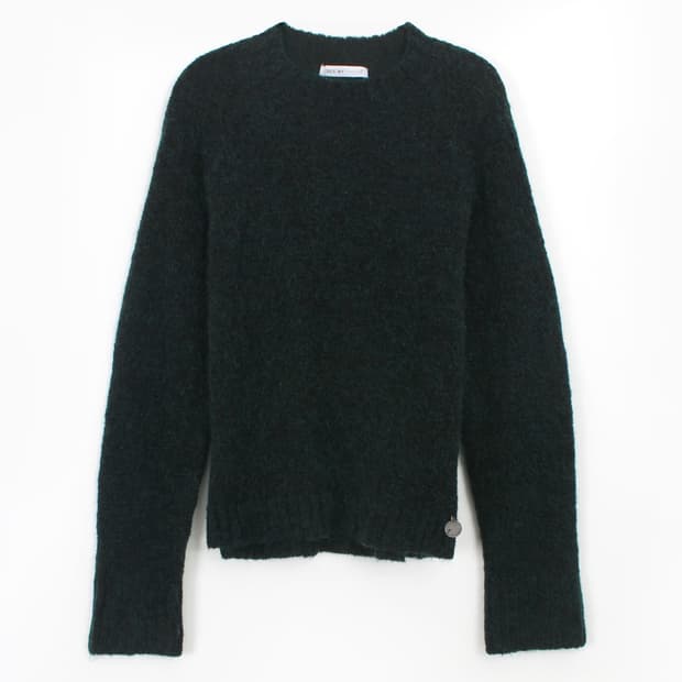 씨바이끌로에 Chloe 모헤어 라운드 넥 그린 베이직 니트