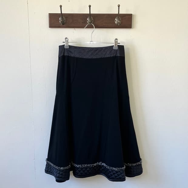 HIROKO BIS 트위드 트랙 스커트