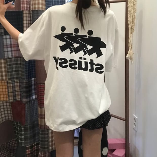 스투시 서퍼맨 반팔 티셔츠