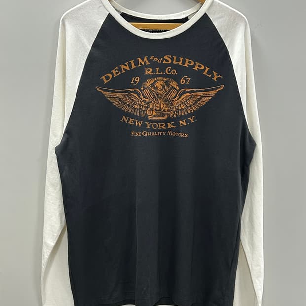 데님앤서플라이 랄프로렌 래글런 티셔츠