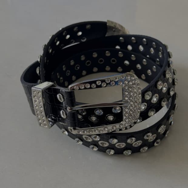 쥬얼드 (jeweled) 스터드벨트