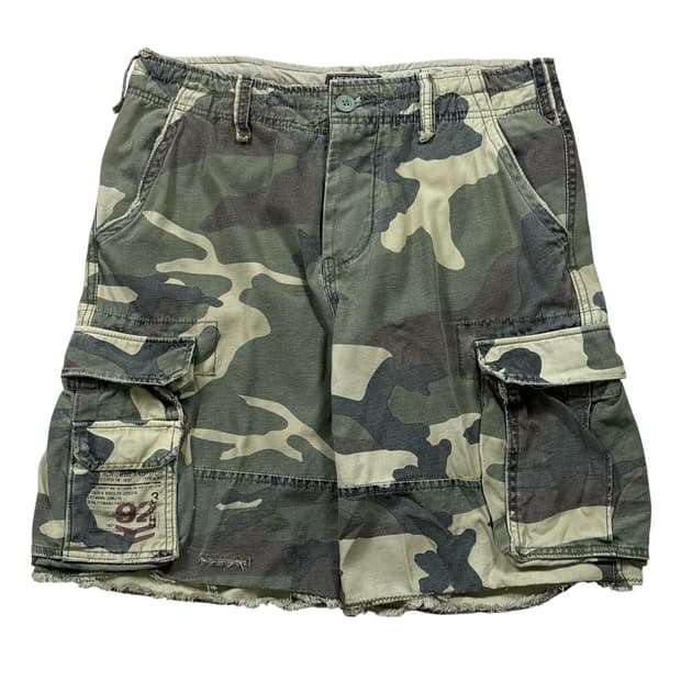 00s 아베크롬비 카모 카고 버뮤다팬츠 반바지