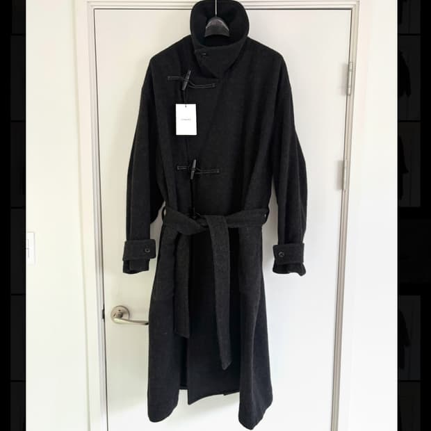 24FW 알파카 모헤어 더플 코트