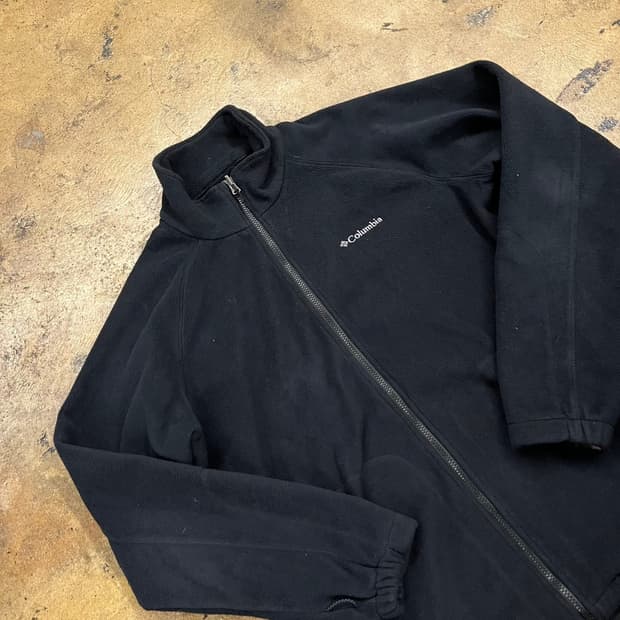 [정품/XL] 컬럼비아 블랙 플리스 집업 자켓 b10