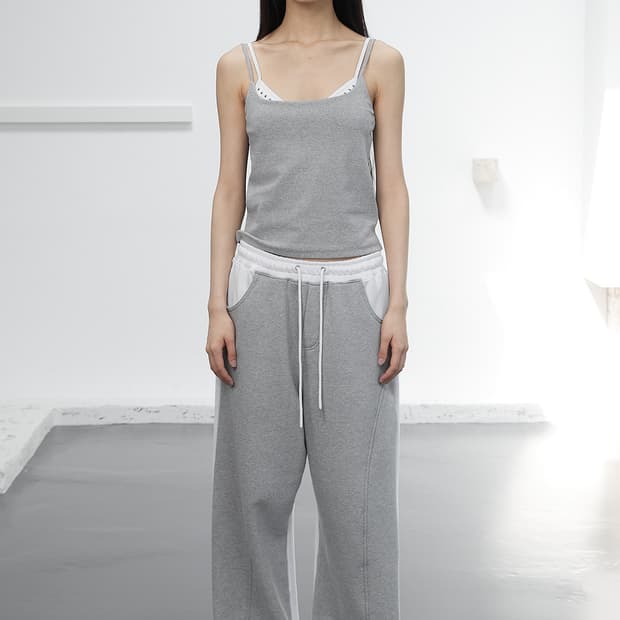 세릭 배색 팬츠