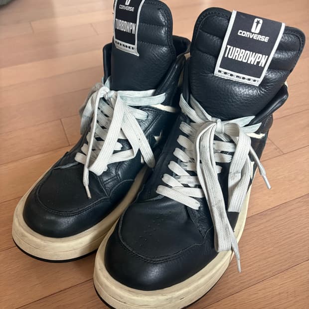 컨버스 x 다크쉐도우 터보웨폰 블랙 크림