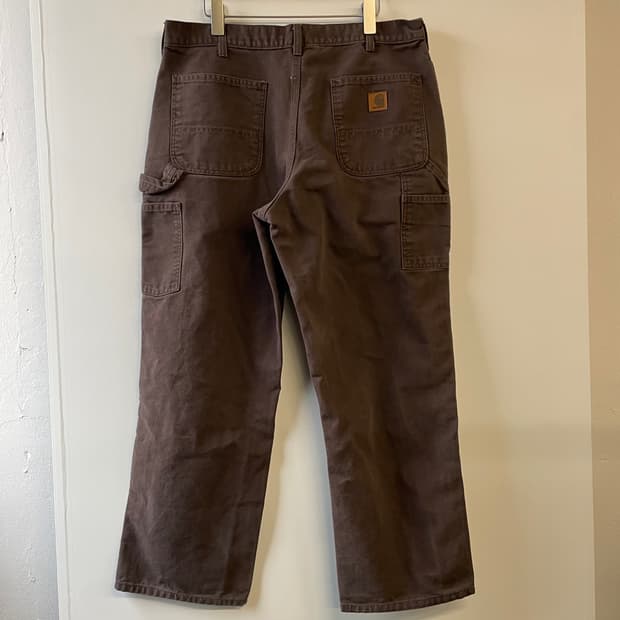 칼하트 다크 브라운 워크팬츠