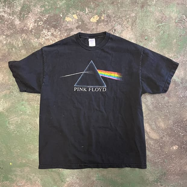 00's [XL] 핑크플로이드 다크사이드 프리즘 빈티지 밴드티셔츠