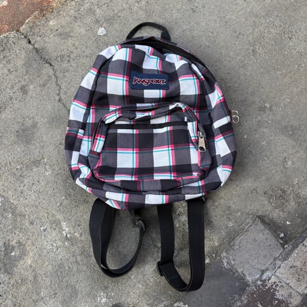 Jansport 잔스포츠 체크 미니백팩 가방