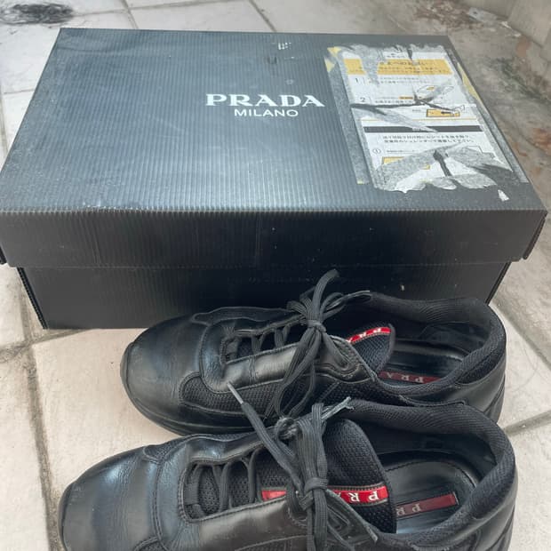 [255-260] 프라다 아메리카컵 블랙