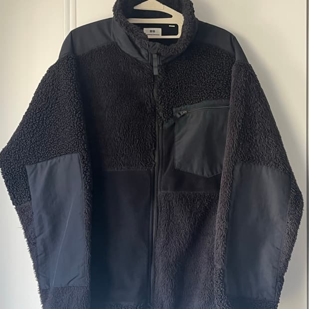 유니클로 x 엔지니어드가먼츠 후리스 블랙 L