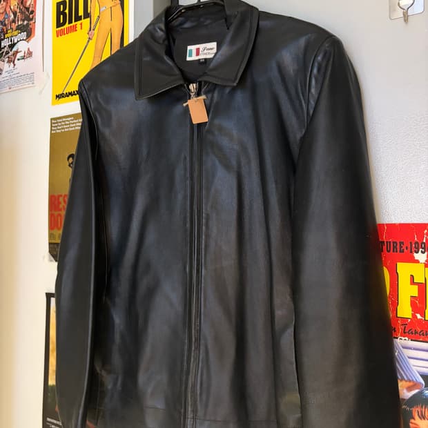 이태리 양가죽 레더 블레이저