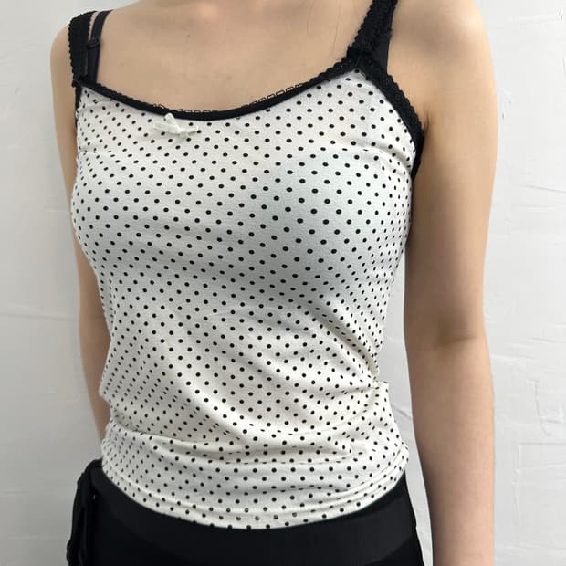 la pastel dot sleeveless