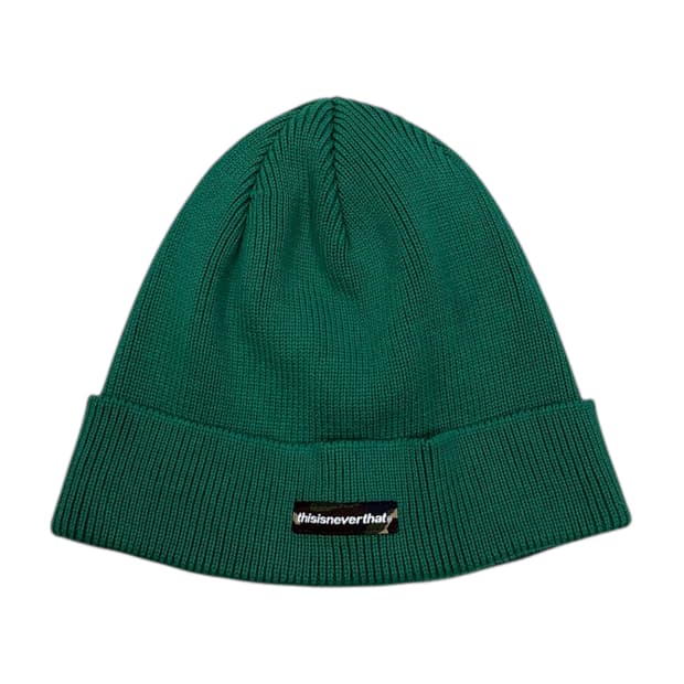 디스이즈네버댓 아크릴 면 비니 모자 그린