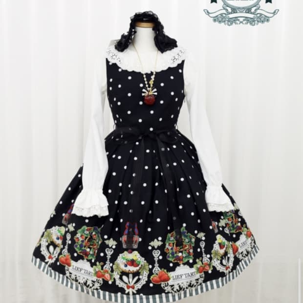로리타 양복 lief 마이타르트 블랙×axes kawaii 블라우스 블랙
