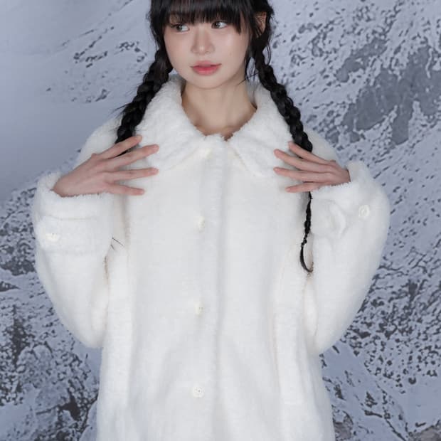 나이엔 퍼 코트 아이보리