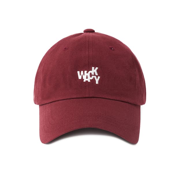WACKY 웨키 베이직 볼캡 (와인)
