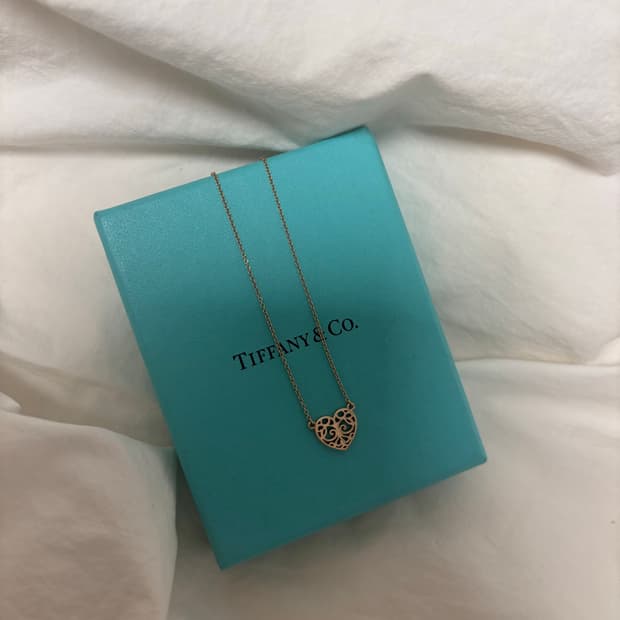 티파니앤코 한정판 루베이도 하트 목걸이