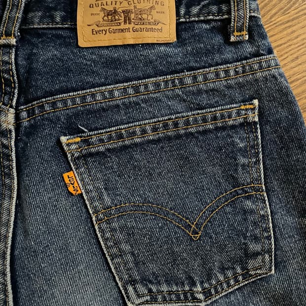 리바이스 오렌지탭 데님