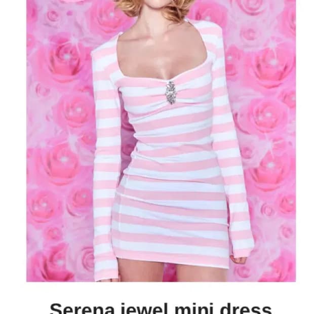 베메클 세레나 쥬얼 미니 드레스 원피스 핑크