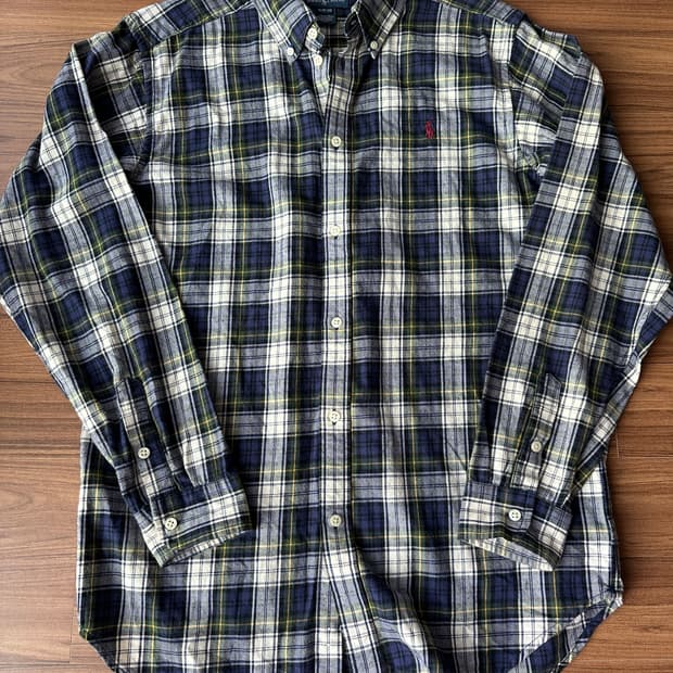 폴로 랄프로렌 보이즈 체크 셔츠 XL