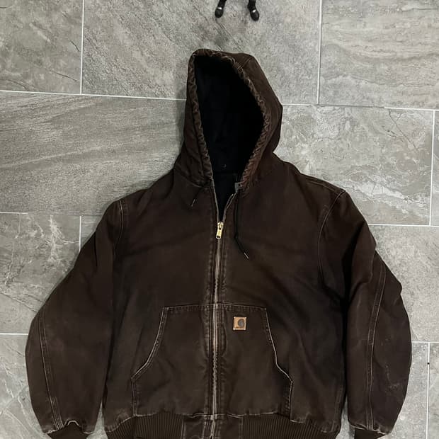 (XL) 칼하트 덕 액티브 후드자켓 J130 DKB 다크브라운