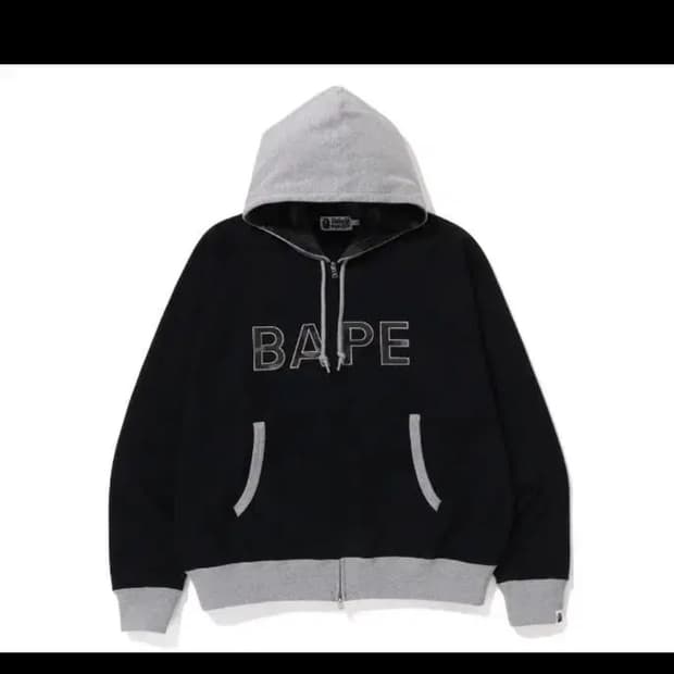 베이프 써멀패치 후드집업 블랙 삽니다
