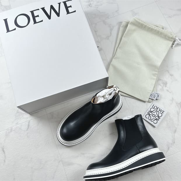 [41] 로에베 Loewe 첼시 부츠 블랙