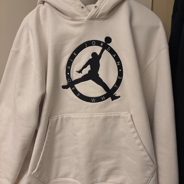 조던X오프화이트 콜라보 후드티 L